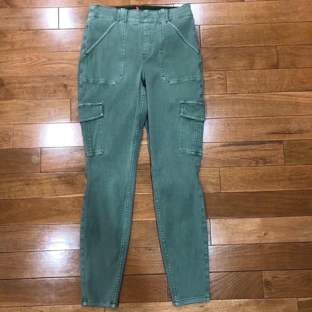 Spanx Pull On Green Cargo Pants Size L
